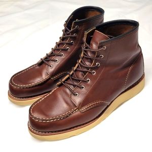Women Red Wing Shoes 6'' Moc Toe Mahogany Oro-iginal  #3371 boots .